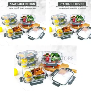 2 Part Meal Prep Glass Containers