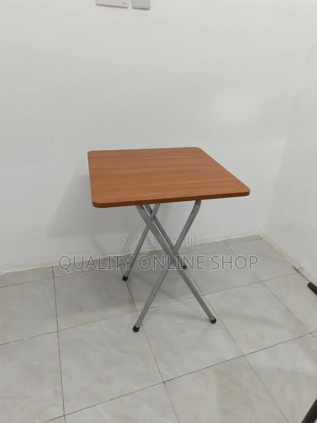 X Shaped Foldable Reading Table Brown