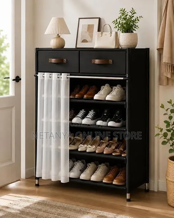 Shoe Cabinet With Dust Proof and Drawers