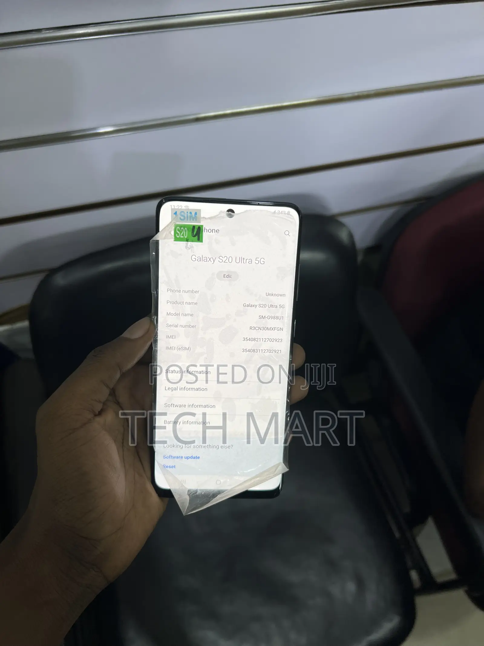 Samsung Galaxy S20 Ultra 5G 128 GB Black