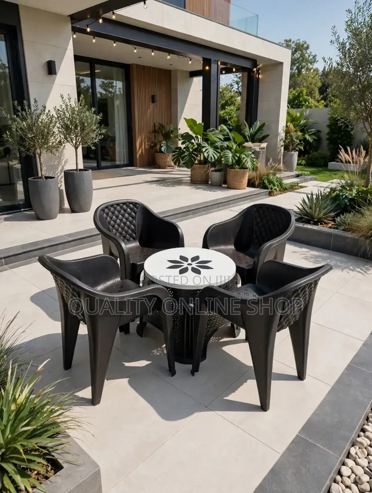 Patio Garden Plastic Table and Chairs Plastic Table and Chairs