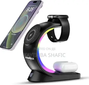Recrsi 3-in-1 RGB Magnetic Wireless Fast Charging Station WLS-