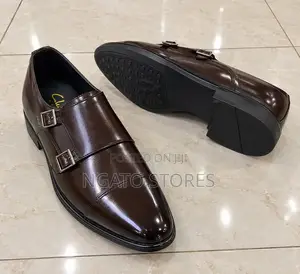 Classic Black Leather Double Monk Strap