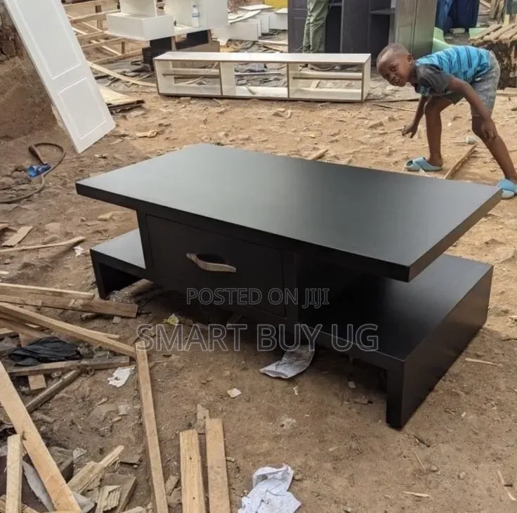 Wooden Coffee Table With Storage – Free Delivery in Kampala