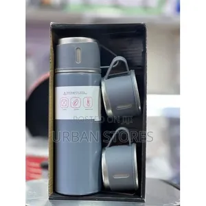 Generic 3-in-1 Hot and Cold Stainless Steel Vaccum Flask Bottle Set