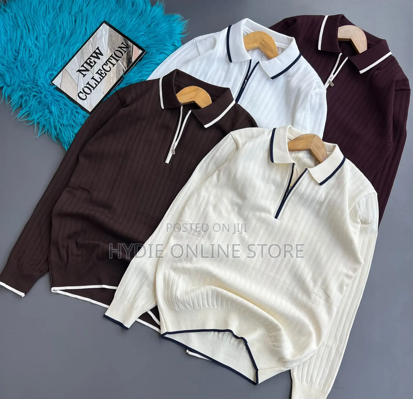 Office Zip Sweater Shirts