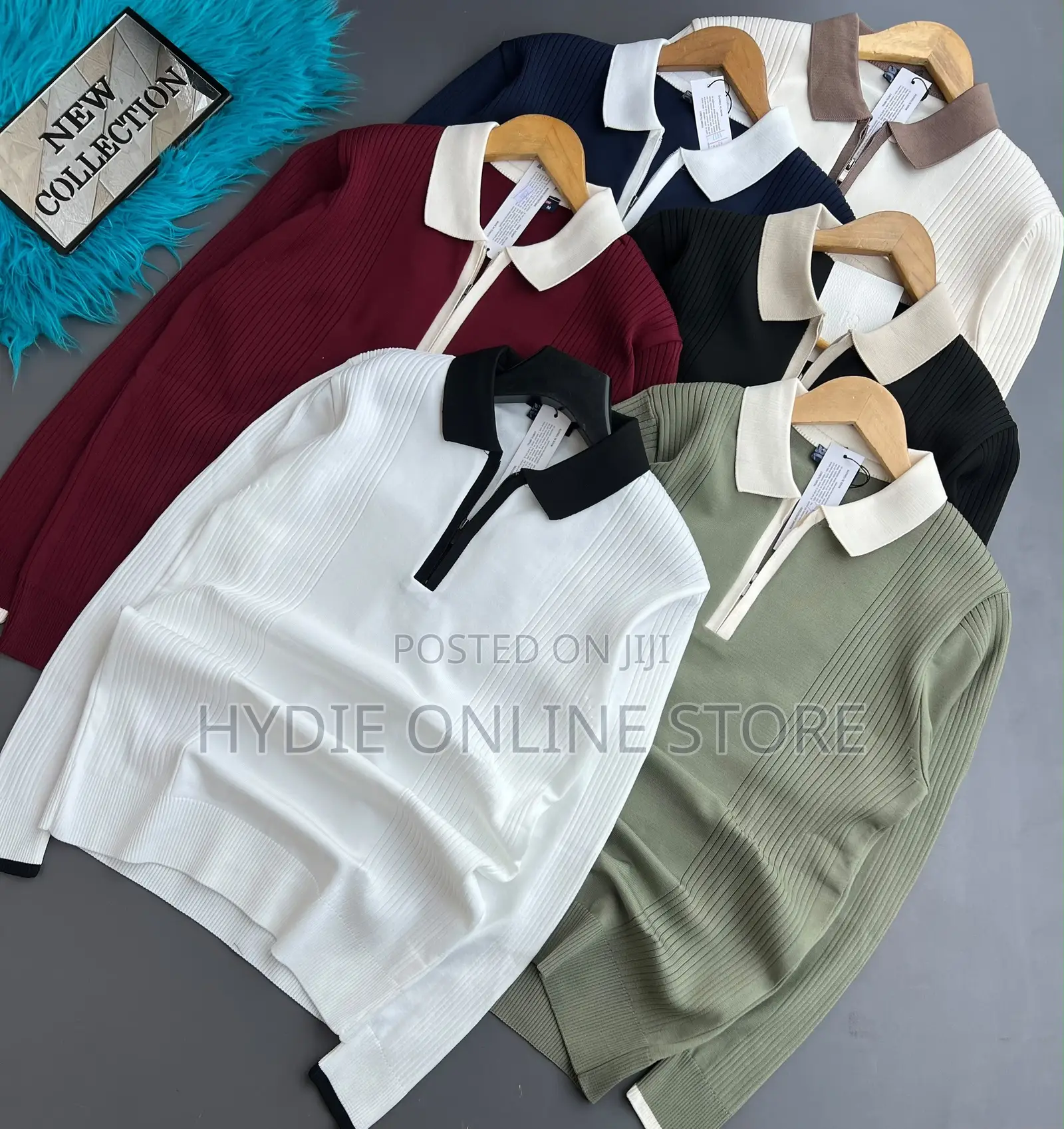 Office Zip Sweater Shirts
