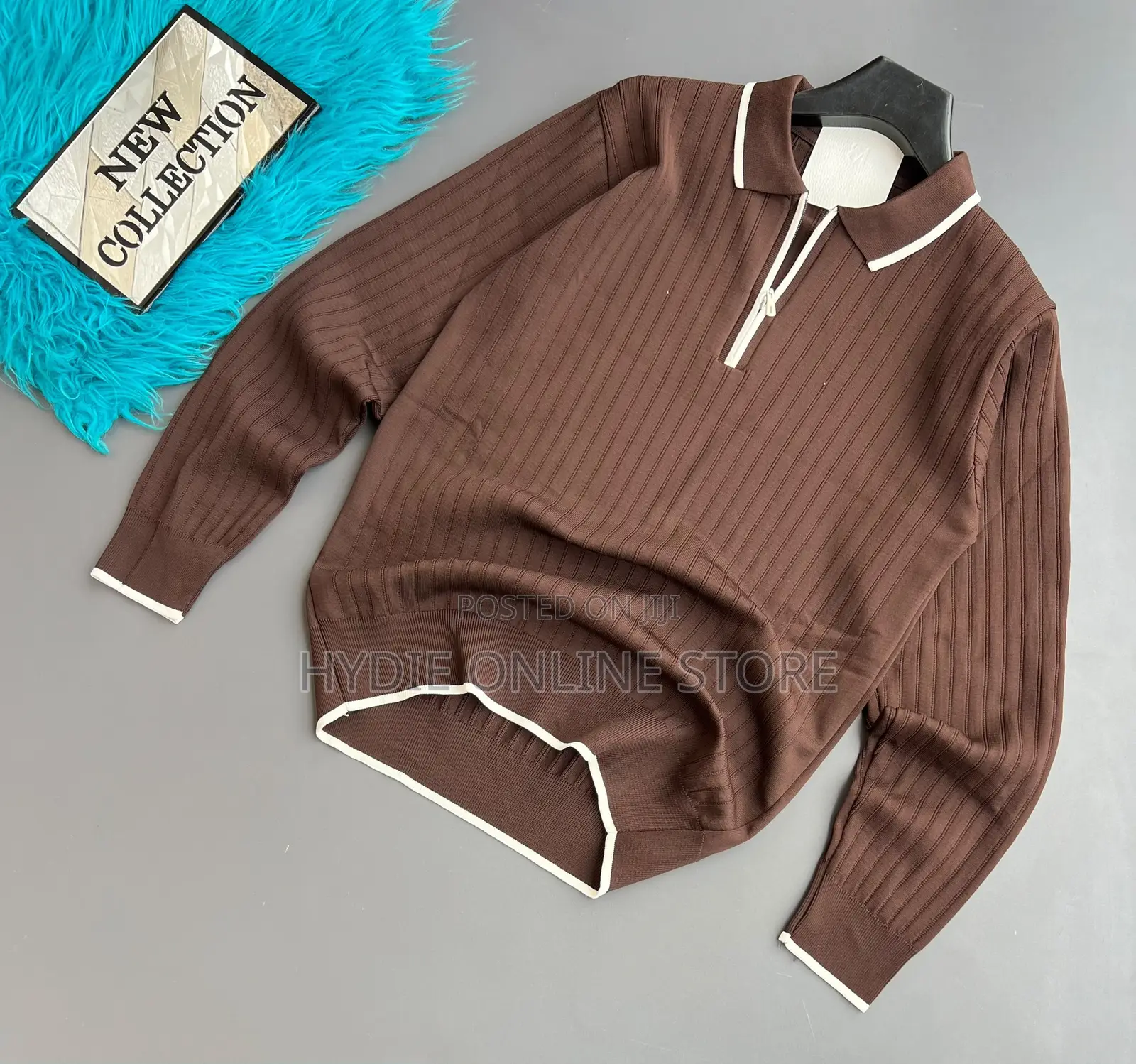 Office Zip Sweater Shirts