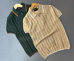Kitted Striped Zip T-Shirts