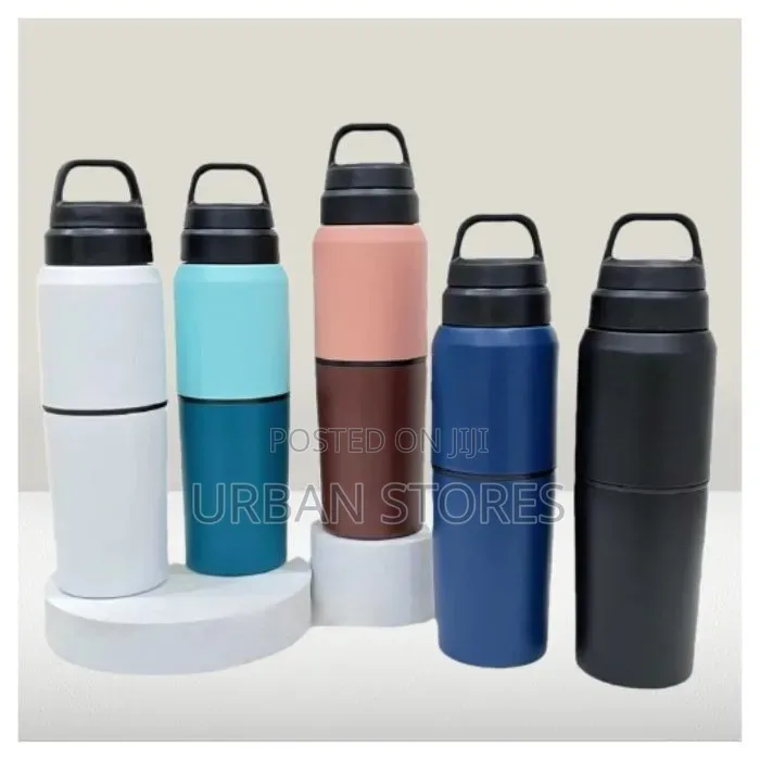 2-in-1 Stainless Steel Water Bottle Travel Cup