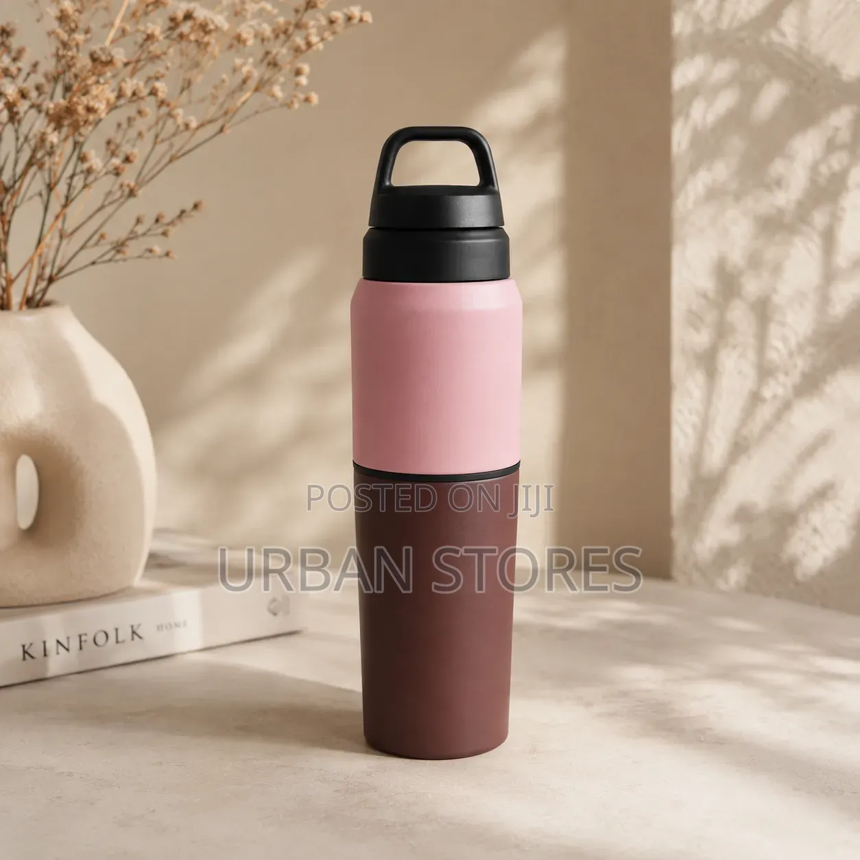 2-in-1 Stainless Steel Water Bottle Travel Cup