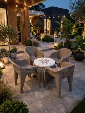 4 Seater Dining Plastic Table and Chairs Plastic Table and Chairs