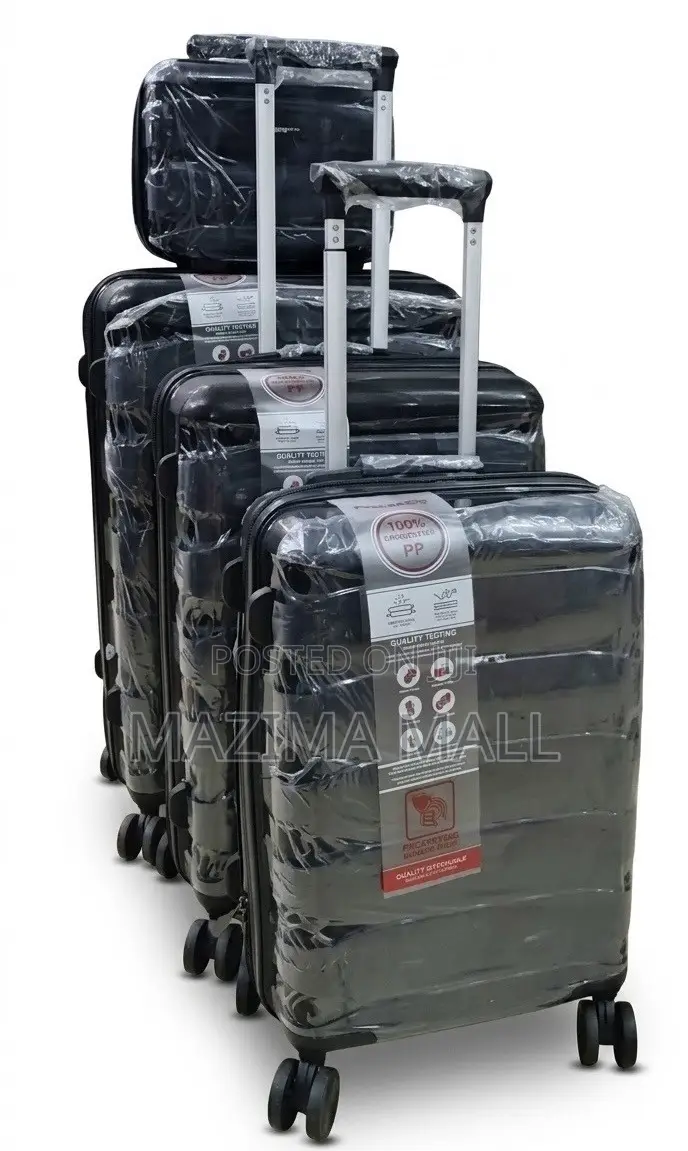 Rubber Suitcases 4 Pieces Set