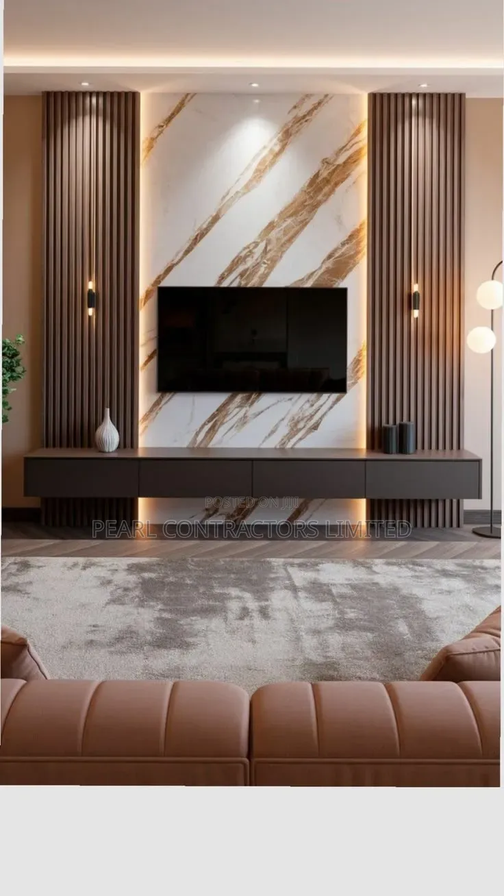 TV Stands/Marion Wall Unit TV Stands in Any Customization 1,800,000/-