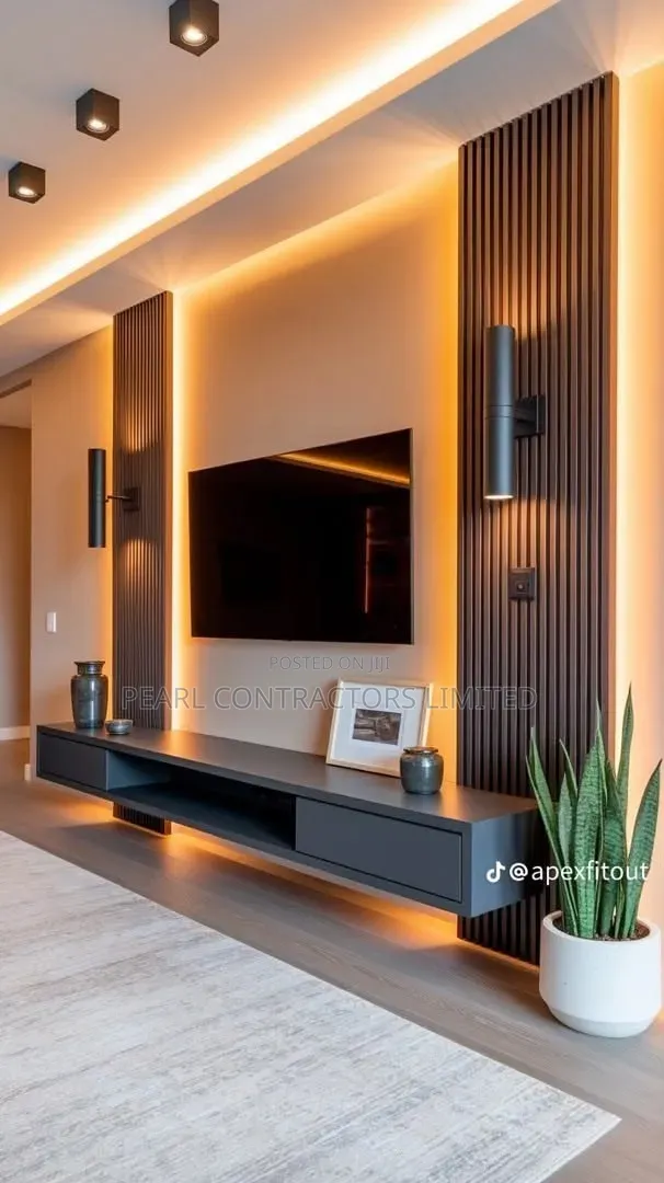 TV Stands/Imelda Wall Unit TV Stands in Any Customization 1,700,000/-