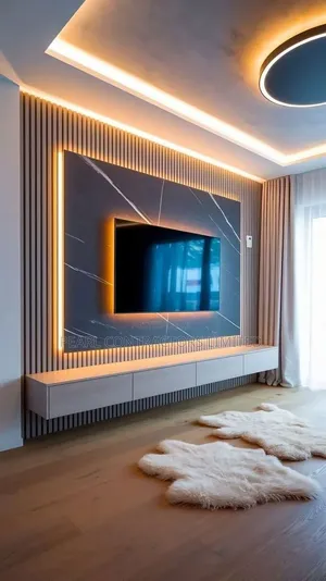 TV Stands/Modern Wall Unit TV Stands in Any Customization 2,000,000/-