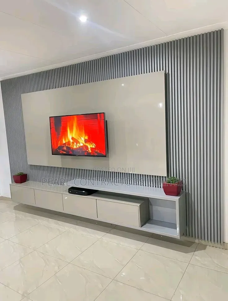 TV Stands/Fluted Wall Unit TV Stands in Any Customization 2,500,000/-