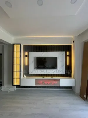 TV Stands/Bianca Wall Unit TV Stands With Fire Place Decor 3,000,000/-