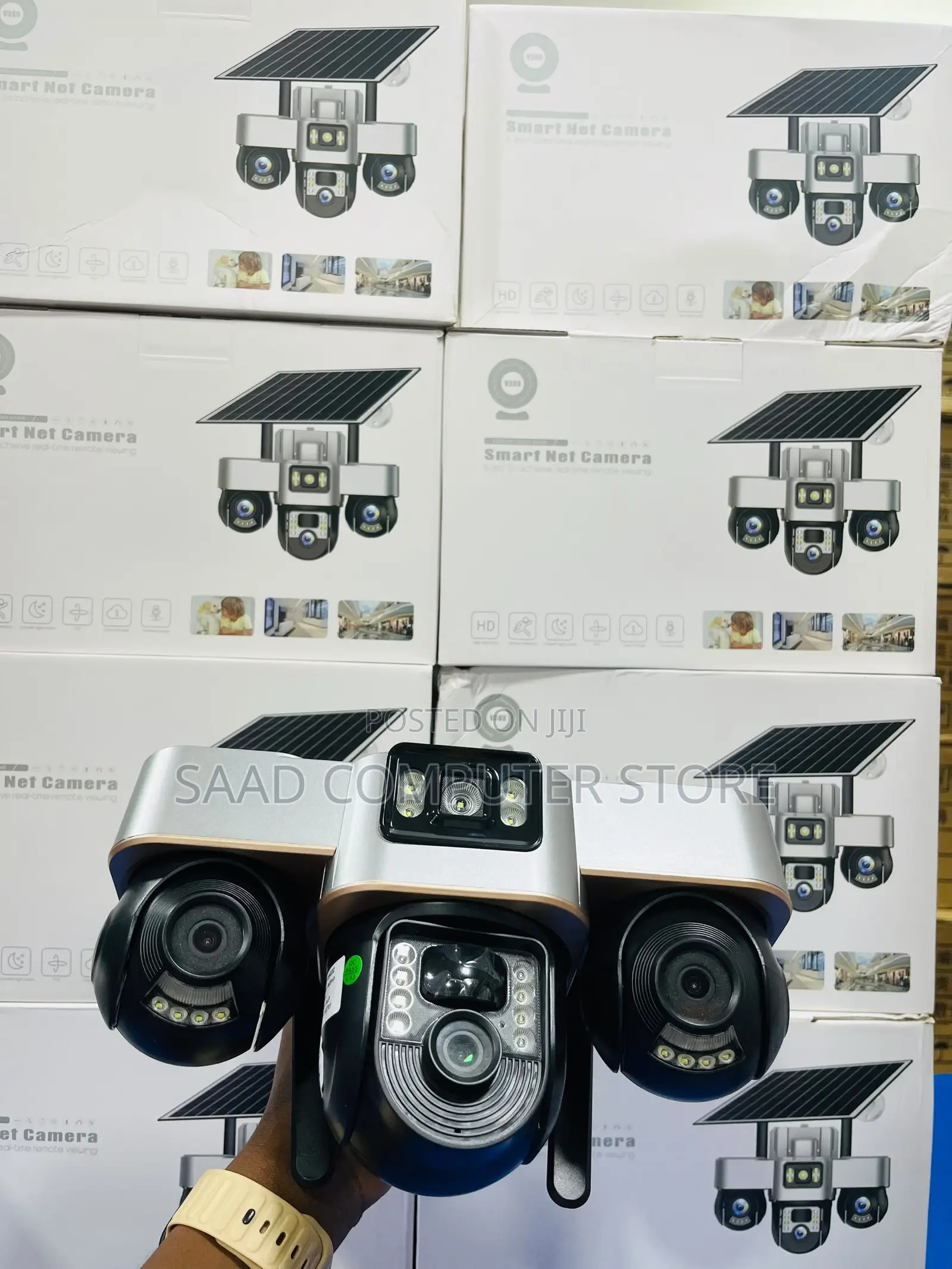 Three Len Solar PTZ Camera