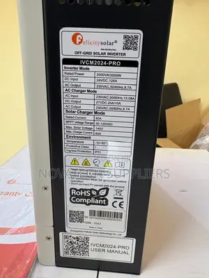 Felicity 2000W 24V Off-Grid Inverter With 60A MPPT