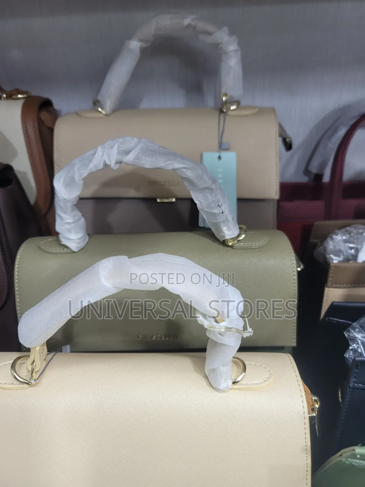 Two-Tone Chrisbella Top-Handle Handbag