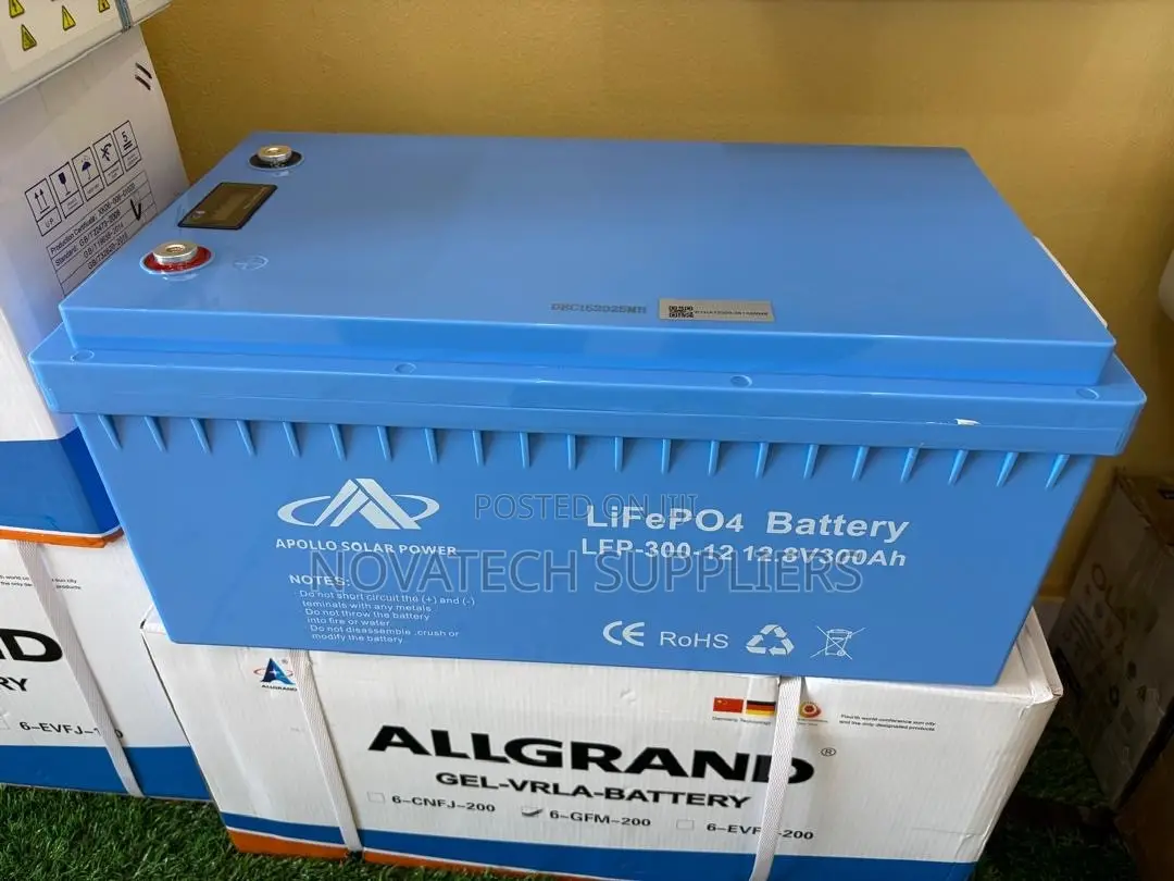 Apollo 3.84kWh 12.8V 300Ah LiFePO4 Solar Battery