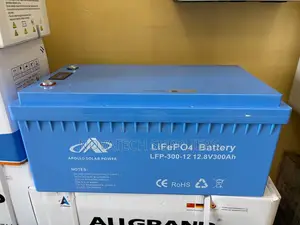 300Ah 12.8V Apollo LiFePO4 Deep Cycle Solar Battery Blue