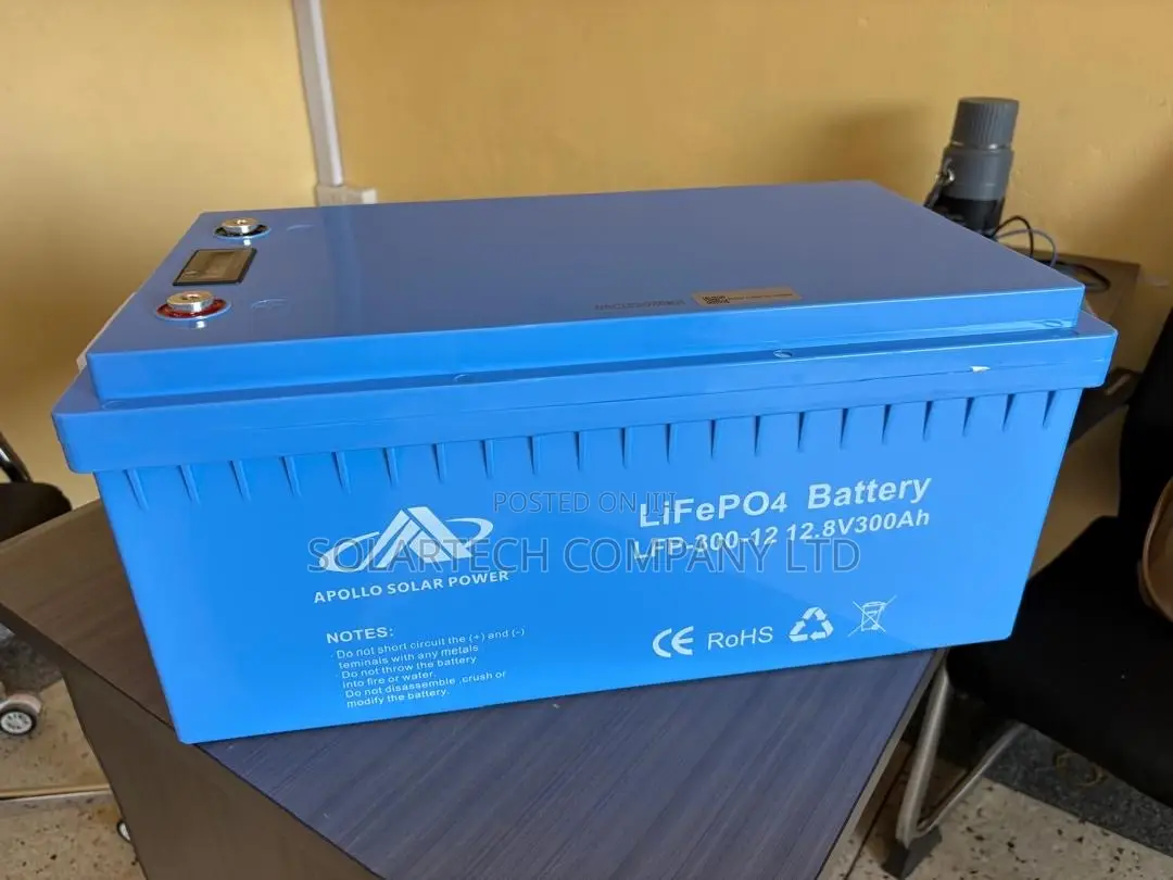 Apollo LFP 3.84kWh Solar Battery – 12.8V 300Ah CE and RoHS Compliant.
