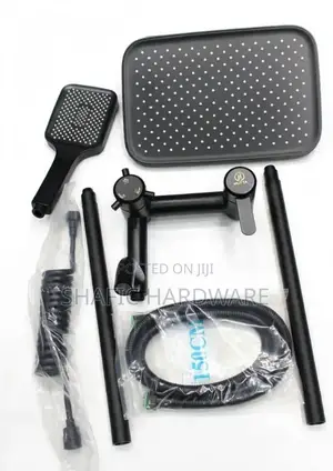 Shower Mixer (Full Sets) Black and Silver Hum Good Quality/All Types