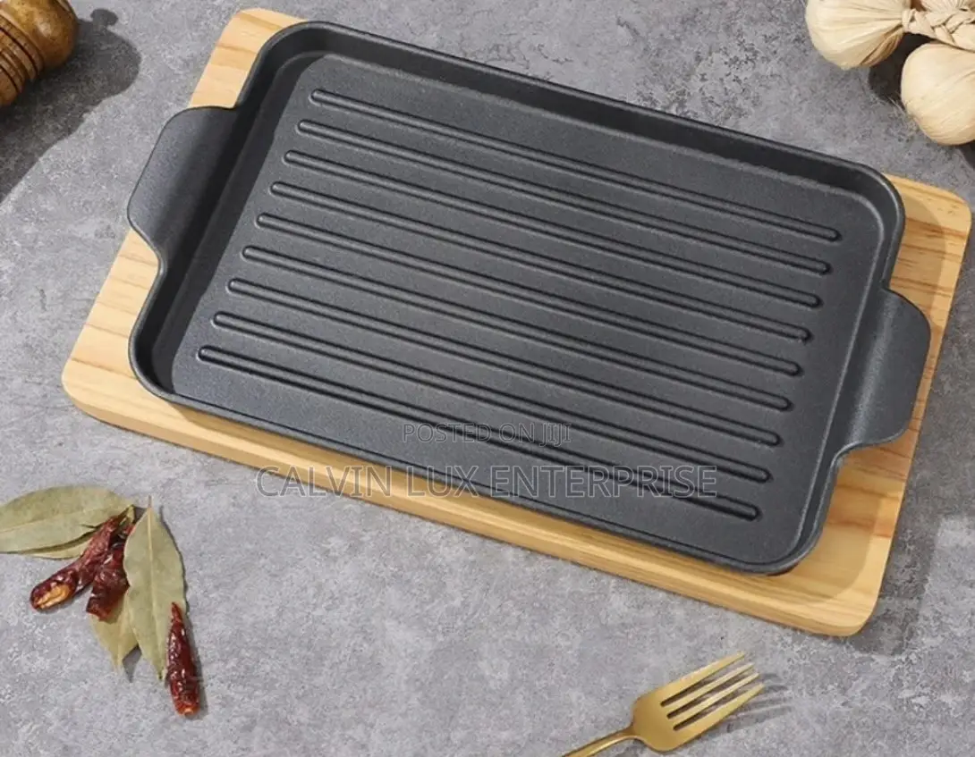 Cast Iron Sizzling Grill Plate