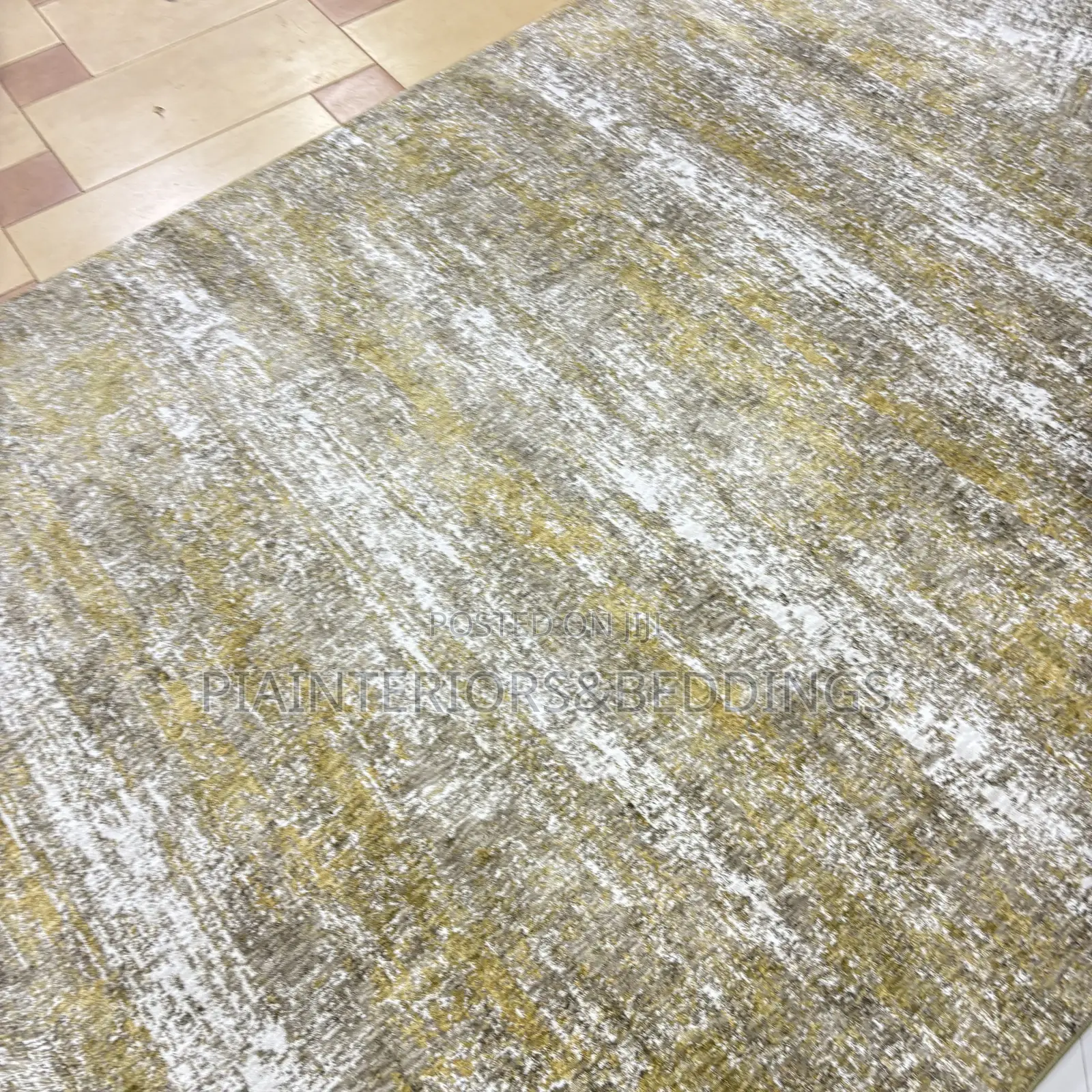Serge Green and Gold Rug