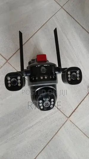 600W Solar Security Camera Light WiFi | 4MP+4MP Dual Camera