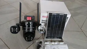 600W Solar Security Camera Light WiFi | 4MP+4MP Dual Camera