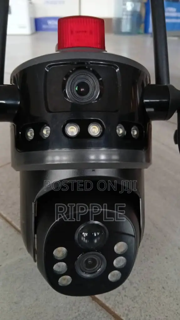 600W Solar Security Camera Light WiFi | 4MP+4MP Dual Camera
