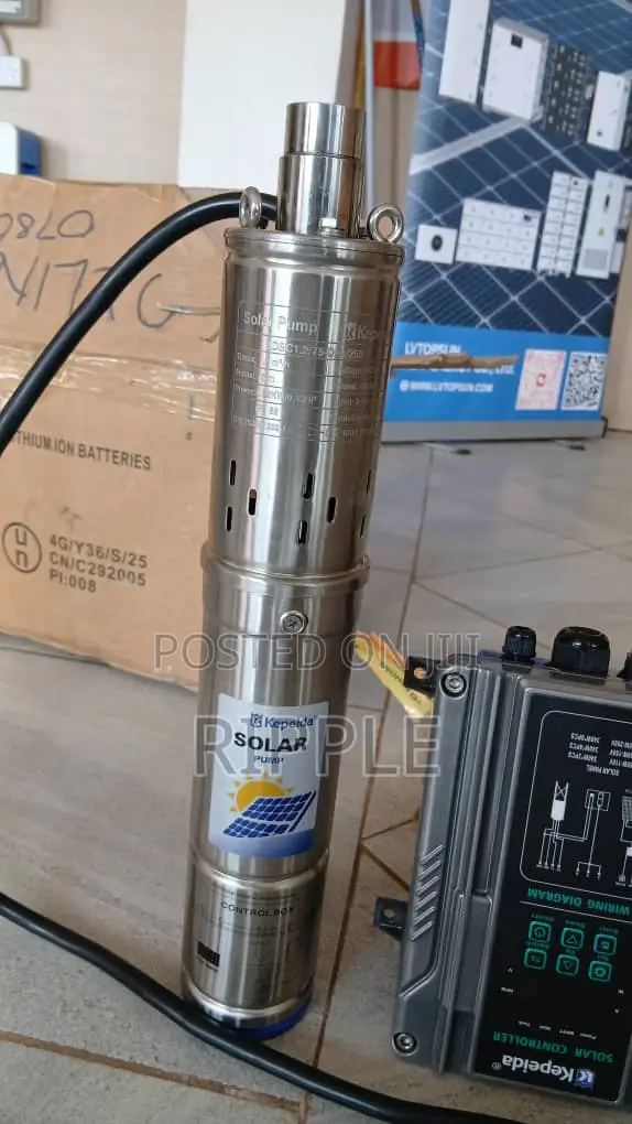 Solar Water Pump for Borehole 50–75m Head 250W 1200l/H