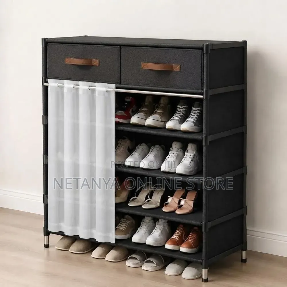 Shoe Cabinet With Dust Proof and Drawers