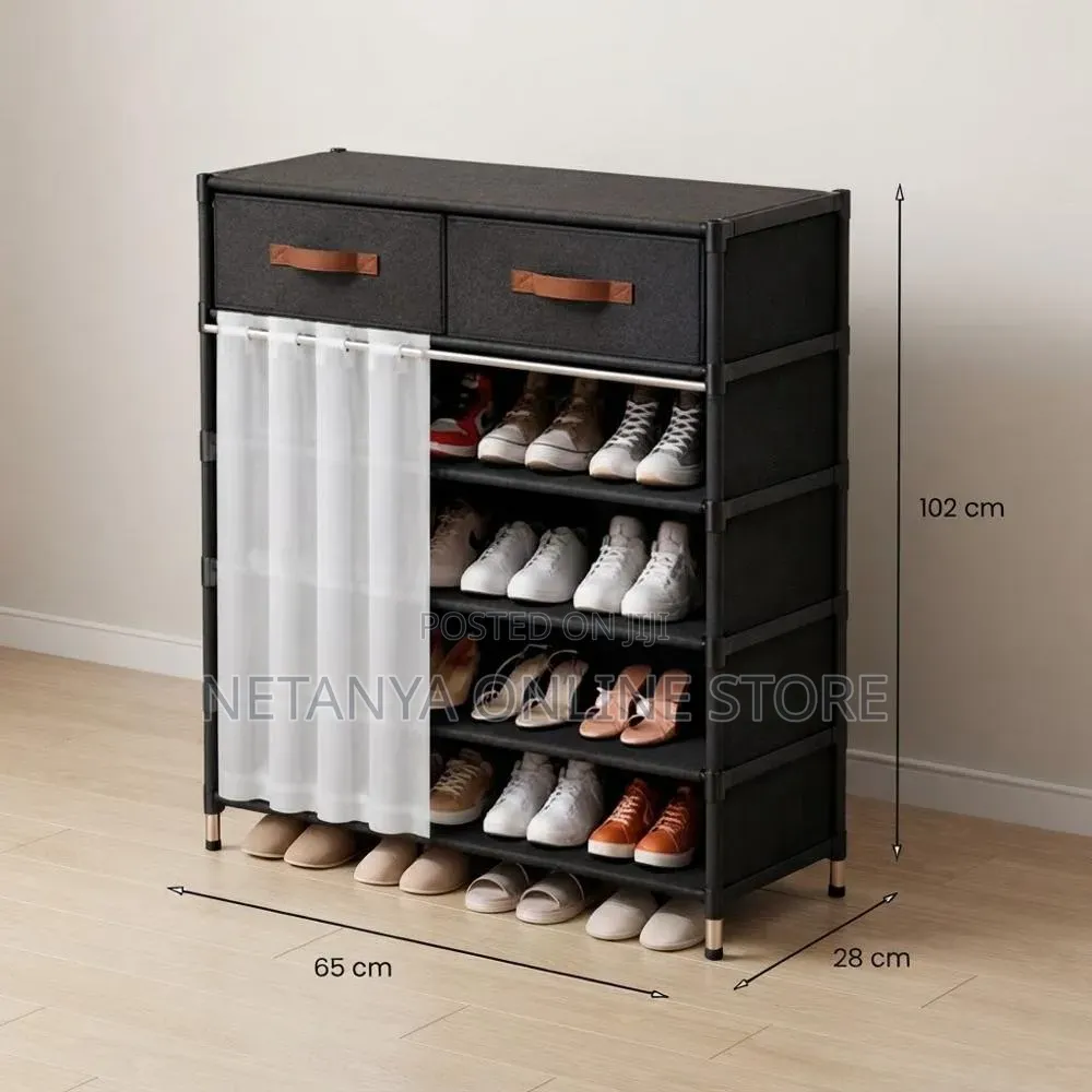 Shoe Cabinet With Dust Proof and Drawers