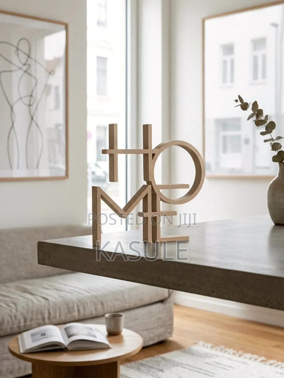 HOME Sign Sculpture