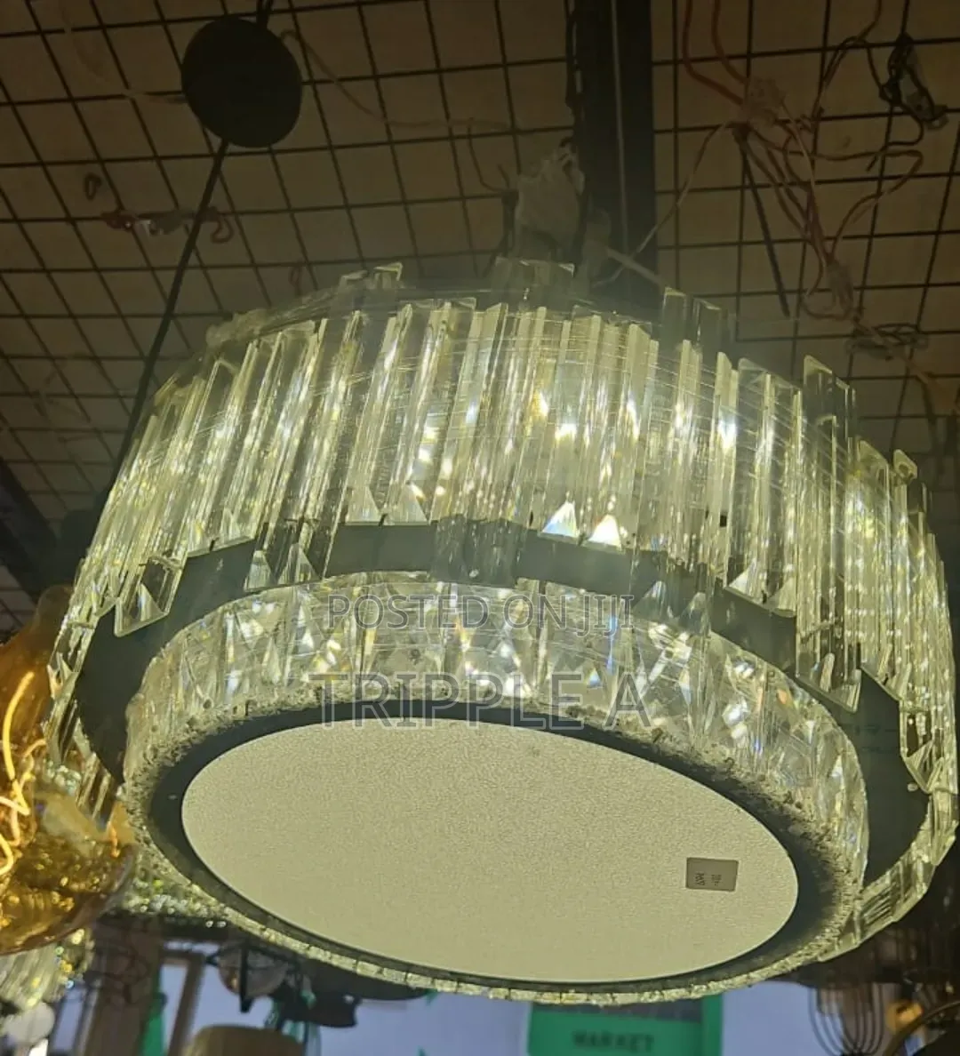 A Modern Round Crystal Ceiling Chandelier