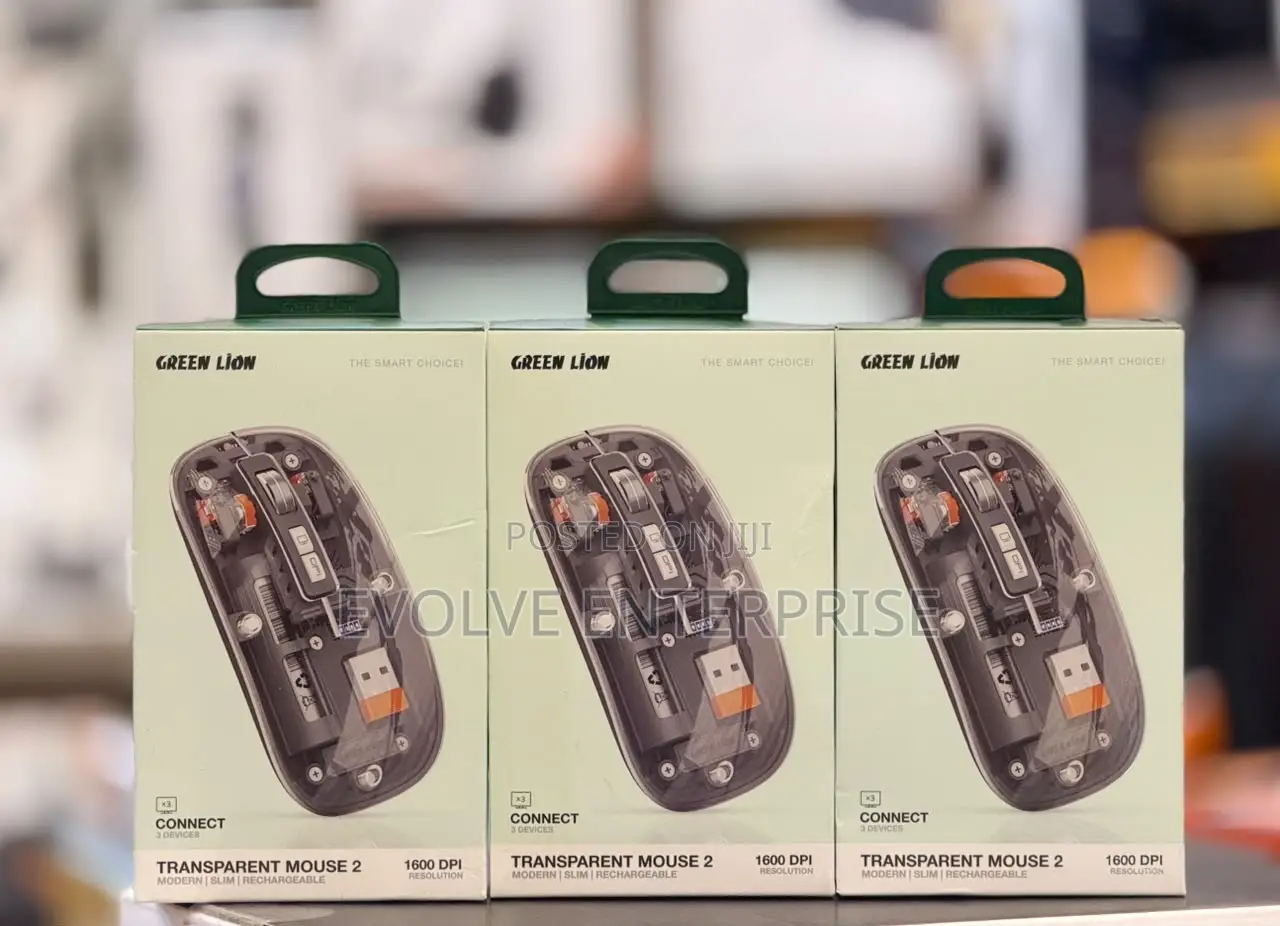 Green Lion Transparent Wireless Mouse 2