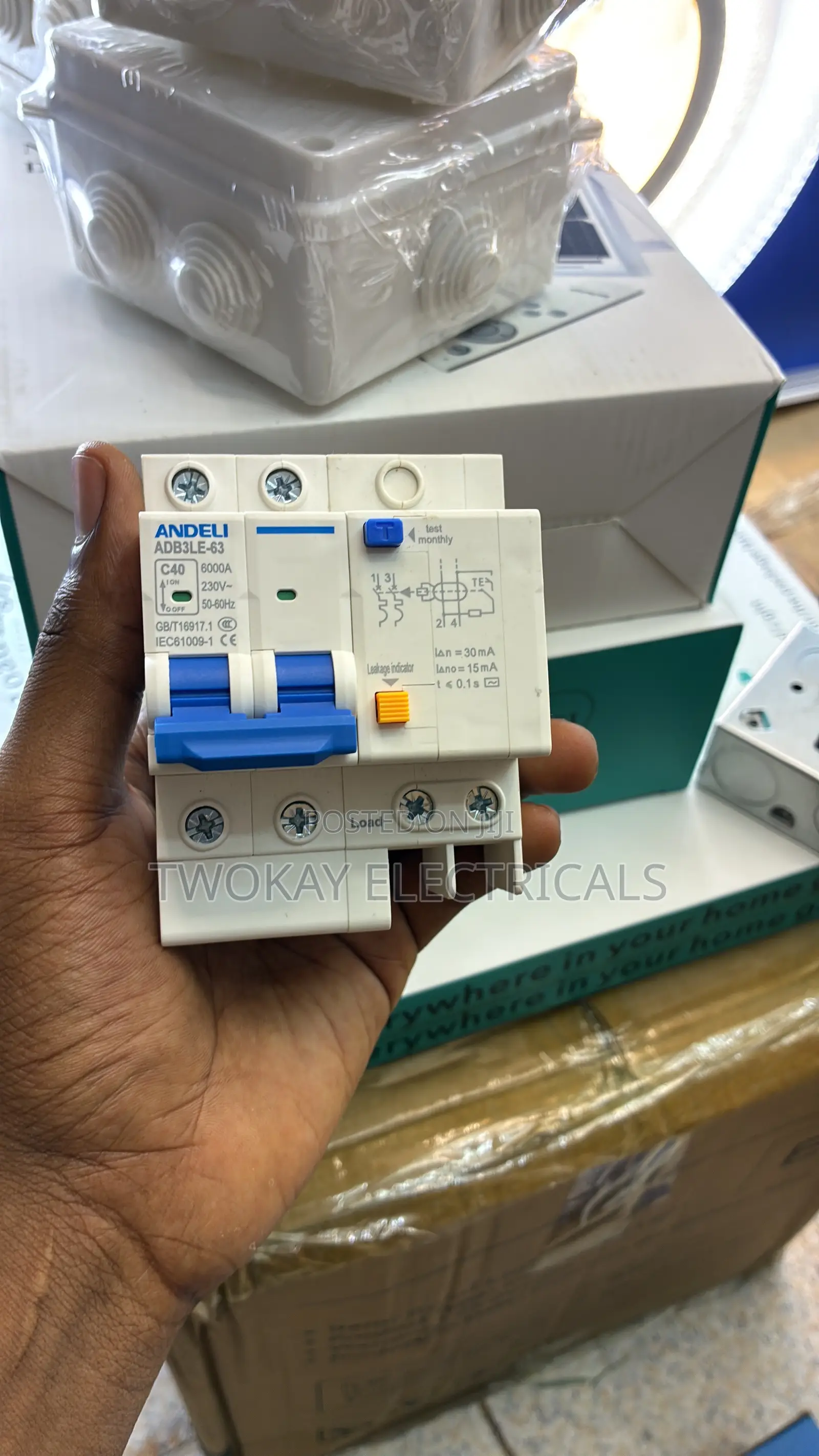 Earth Leakage Residue Current Device 40A 30ma