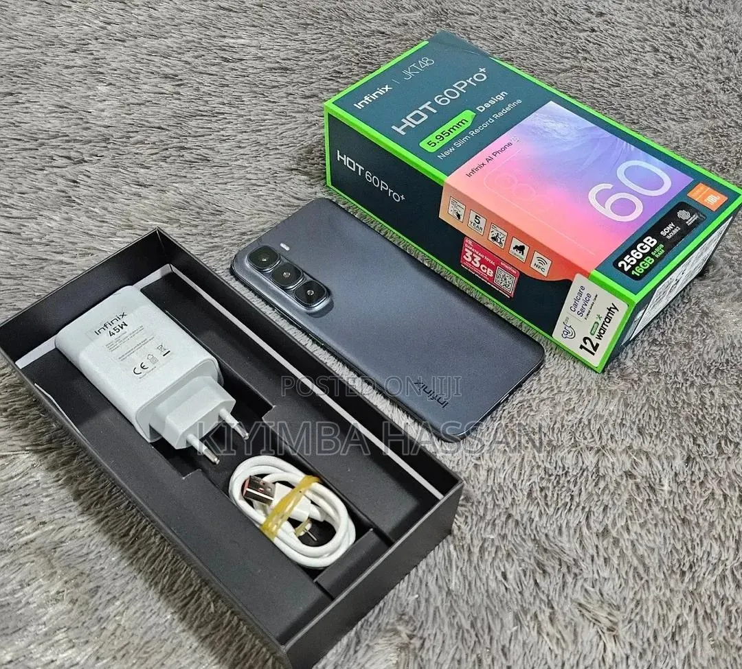 New Infinix Hot 60 Pro+ 256 GB Black