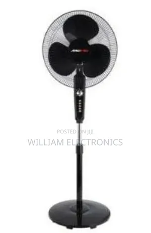 16inch Black Mewe Stand Fan With Speed Switch