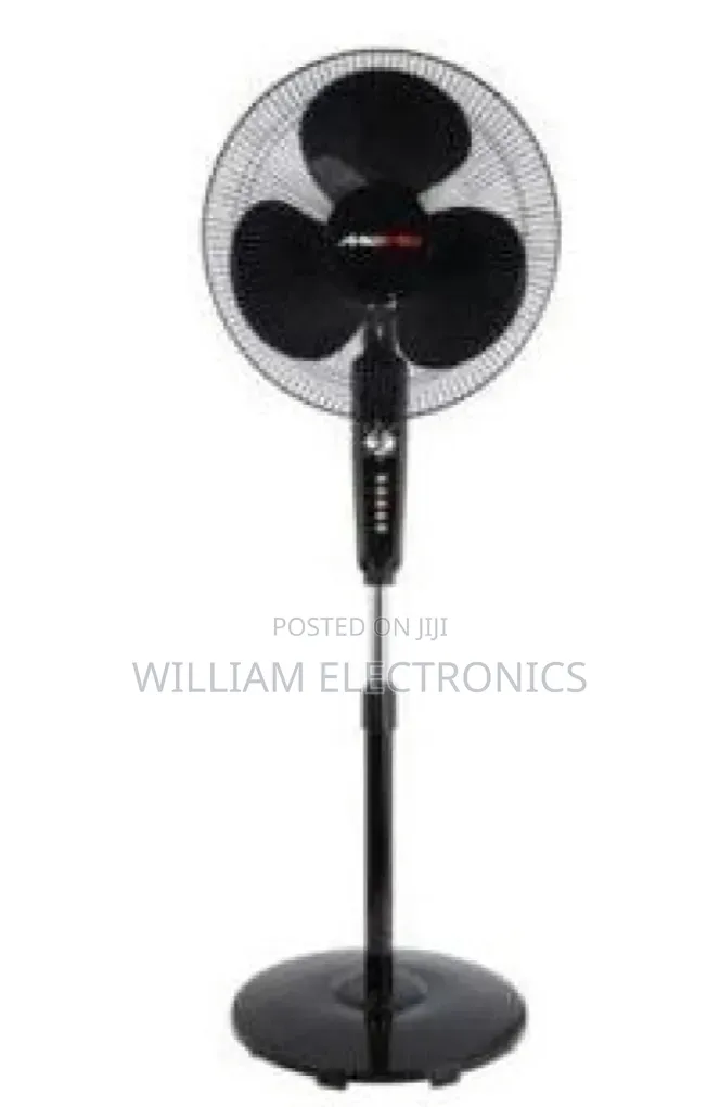 16inch Black Mewe Stand Fan With Speed Switch