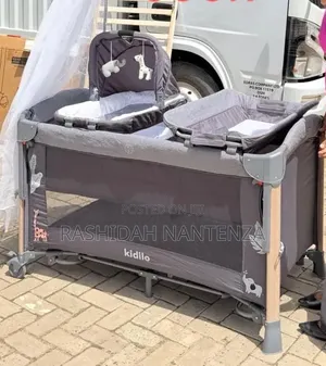 Kidillo 3-in-1 Luxury Baby Travel Cot / Playpen With BASSINET