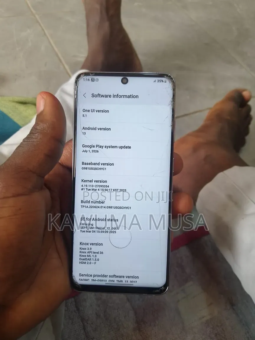 Samsung Galaxy S20 5G Uw 128 GB Gray