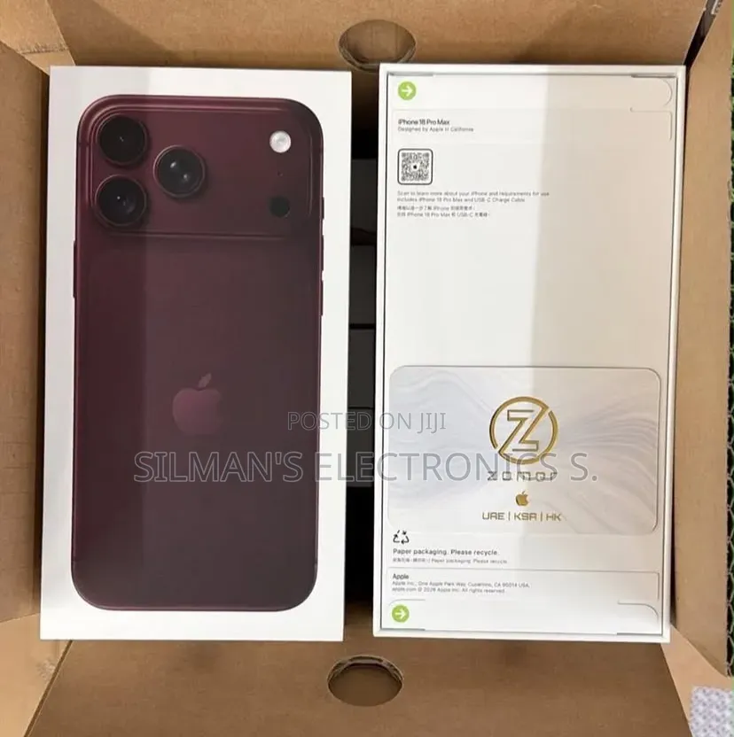 New Apple iPhone 18 Pro Max 1 TB Purple