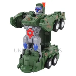 Shop 2-in-1 Automatic Transforming Robot Tank Toy