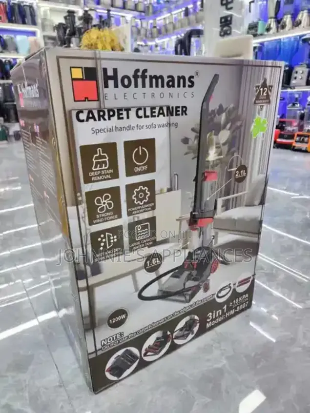 (3in1) Hoffmans Electronic Carpet Cleaner Sofa Washer – 1200w