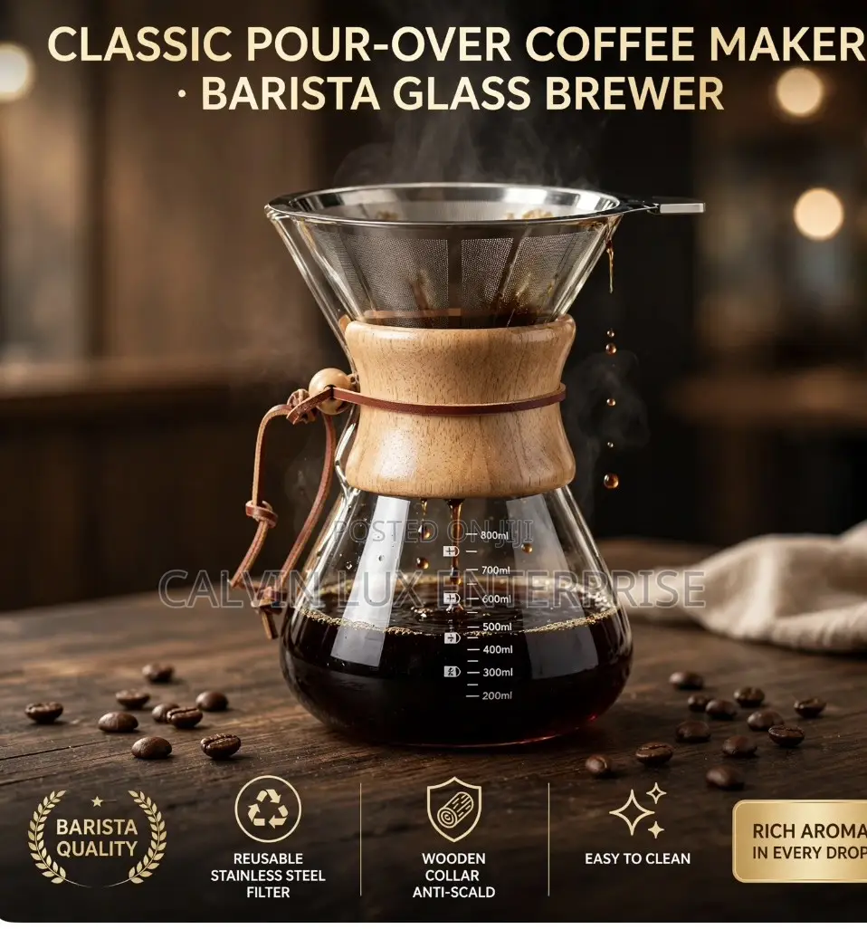 Pour Over Coffee Maker 600mls